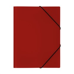 Папка на резинке СТАММ А4, 500мкм, пластик, красная ММ-32191