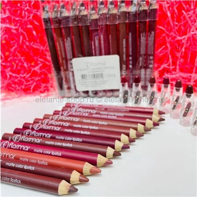 Карандаши для губ и глаз FLOMAR Eyeliner/Lipliner Waterproof Pencils 12 штук (28)