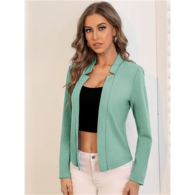 SHEIN BIZwear Blazer mit Einfarbig eingekerbtem Kragen, Arbeitskleidung