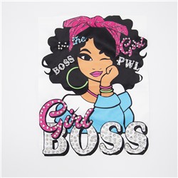 Нашивка девушка Girl BOSS 20*25,5см