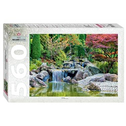 Степ. Пазл 560 арт.78103 "Каскадный водопад в японском саду"