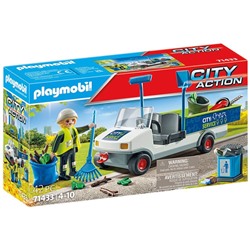 Playmobil. Конструктор арт.71433 "Street Cleaner with e-Vehicle" (Электромобиль для уборки улиц)