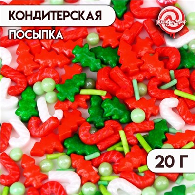 Новогодняя кондитерская посыпка "Новогодняя сказка", 20 г