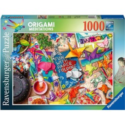 Ravensburger. Пазл карт. 1000 арт.16775 "Медитации оригами"