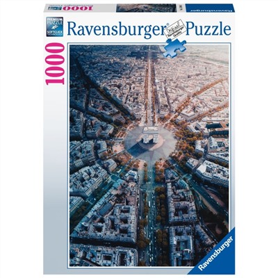 Ravensburger. Пазл карт. 1000 арт.15990 "Париж с высоты"