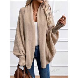 SHEIN Essnce Cardigan mit Fledermausärmeln, offener Front,