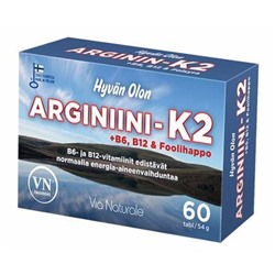 VN Hyvän Olon витамины для сердца аргинин + K2