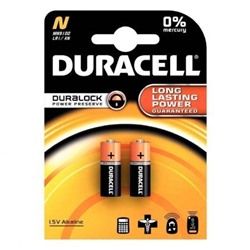 Батарейка N Duracell LR1/2BL N Lady , 2 шт, блистер (MN9100)