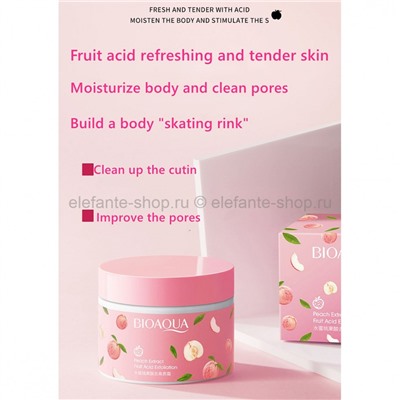 Пилинг для лица и тела Bioaqua Peach Fruit Acid Exfoliating с экстрактом персика, 140 гр