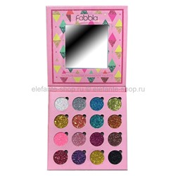 Палетка глиттеров FABBLA 16 color Glitter Eyeshadow Palette (37)