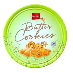 Большая банка с печеньем (ассорти) Favorina Butter Cookies 750 гр