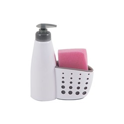 Диспенсер для жидкого мыла с местом для хранения губки для посуды Dispenser (Минимальная отгрузка 12 шт)