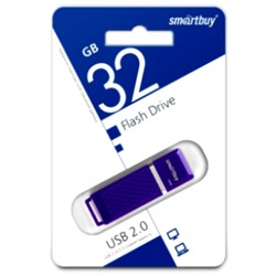 Флеш-диск 32GB Smart Buy Quartz фиолетовый