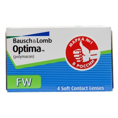 Контактные линзы Optima FW, -5/8,4, в наборе 4 шт.