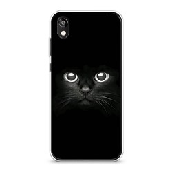 Силиконовый чехол Взгляд черной кошки на Honor 8S