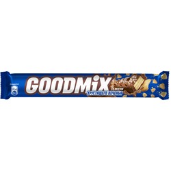 Goodmix® Crispy cookie taste. Молочный шоколад с начинкой со вкусом печенья и хрустящей вафлей, декорированный. 47г
