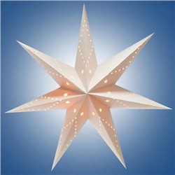 н.г.эл.гирл.светильник "Рождественская звезда", цвет кремовый, диаметр 70см , белый кабель 1,5м