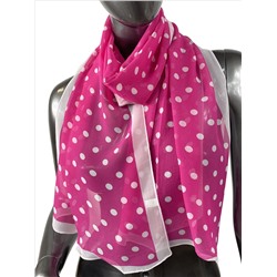 Легкий палантин-шарф с принтом, цвет розовый