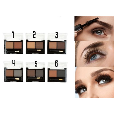 Тени для бровей и глаз DoDo Girl Keep Color Matte Eyebrow 2 цвета (ряд 6шт)