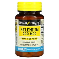 Mason Natural Selenium, 200 mcg, 60 Tablets