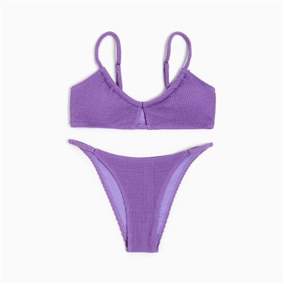 Купальник женский раздельный MINAKU цвет фиолетовый, размер 48