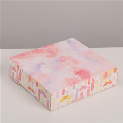 Складная коробка подарочная «Приятных моментов», 20 х 18 х 5 см