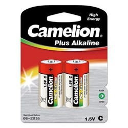 Батарейка C Camelion Plus Alkaline LR14-BP2, 2шт, блистер