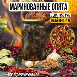 Маринованные опята (банка -0.7 л)