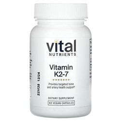 Vital Nutrients Vitamin K2-7, 60 Vegan Capsules