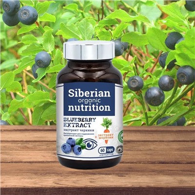 Экстракт черники и моркови BLUEBERRY EXTRACT для поддержания зрения