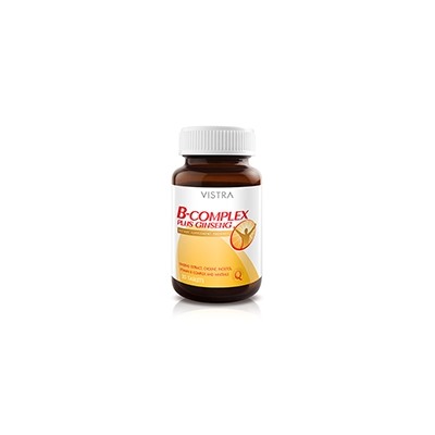 В-КОМПЛЕКС И ЖЕНЬШЕНЬ ОТ VISTRA 30 КАПСУЛ / VISTRA B-COMPLEX PLUS GINSENG 30 CAPSULES