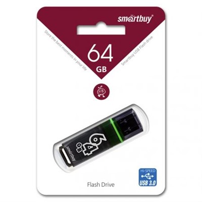 64Gb SmartBuy Glossy Dark Grey USB 3.0 (SB64GBGS-DG)