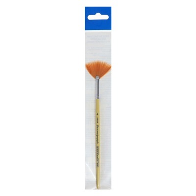 Кисть Веерная Синтетика, HANA Фантазируй № 4 (длина волоса 30 мм), короткая ручка матовая