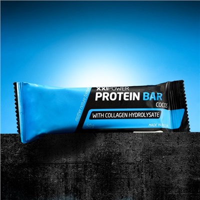 Батончик XXI век "Protein Bar" с коллагеном, 50 г Кокос / шоколадная глазурь