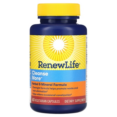 Renew Life Cleanse More, 60 растительных капсул - Renew Life - Очищение Кишечника