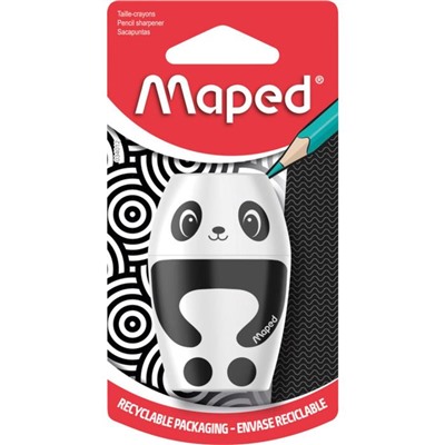 Точилка Maped Shakky с контейнером, 1 отверстие, ассорти