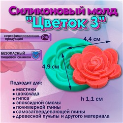 Силиконовый молд Цветок 3