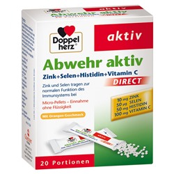 Doppelherz (Доппельхерц) aktiv Abwehr aktiv DIRECT Zink + Selen + Histidin Pellets 20 шт