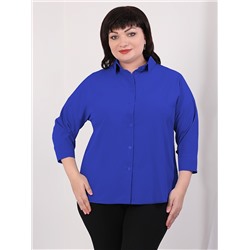 Рубашка женская больших размеров цвета электрик