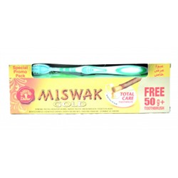 Зубная паста Miswak Gold с мисваком (Dabur), 190 гр. в комплекте с зубной щеткой