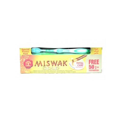 Зубная паста Miswak Gold с мисваком (Dabur), 190 гр. в комплекте с зубной щеткой
