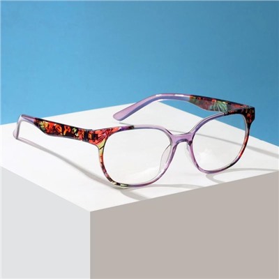 Готовые очки Oscar 8167, цвет фиолетовый, отгибающаяся дужка, +2,5