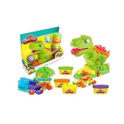 Набор для творчества Play-Toy "Динозавр", пластилин, формочки