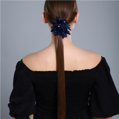 Резинка для волос, цвет: синий, арт. 061.507