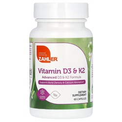 Zahler Витамин D3 & K2 - 60 капсул - Zahler