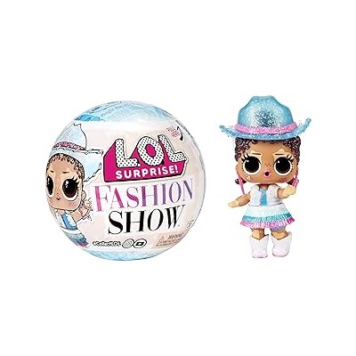 L.O.L. Surprise! Fashion Show Dolls in Paper Ball with 8 Surprises- Collectible Doll Including Stylish Accessories, Holiday Toy, Great Gift for Kids Girls Ages 4 5 6+ Years Old