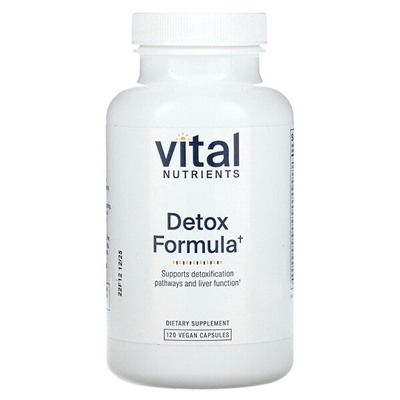 Vital Nutrients Детокс-формула, 120 веганских капсул