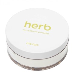 Manyo Herb Green No-Sebum Powder Матирующая рассыпчатая пудра с комплексом трав