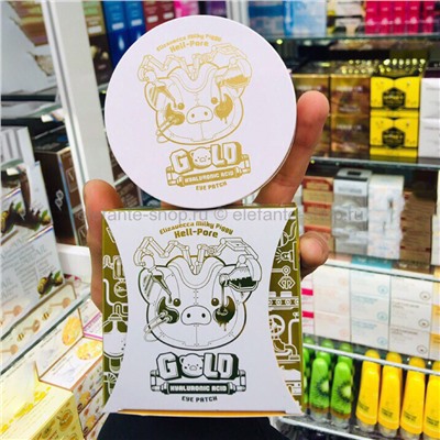 Гидрогелевые патчи Elizavecca Milky Piggy Hell Pore Gold Hyaluronic Acid Eye Patch (125)