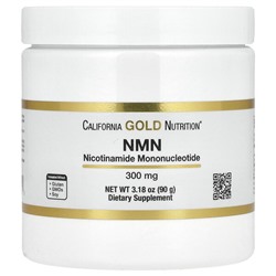 California Gold Nutrition NMN Powder, 300 mg, 3.2 oz (90 g)
